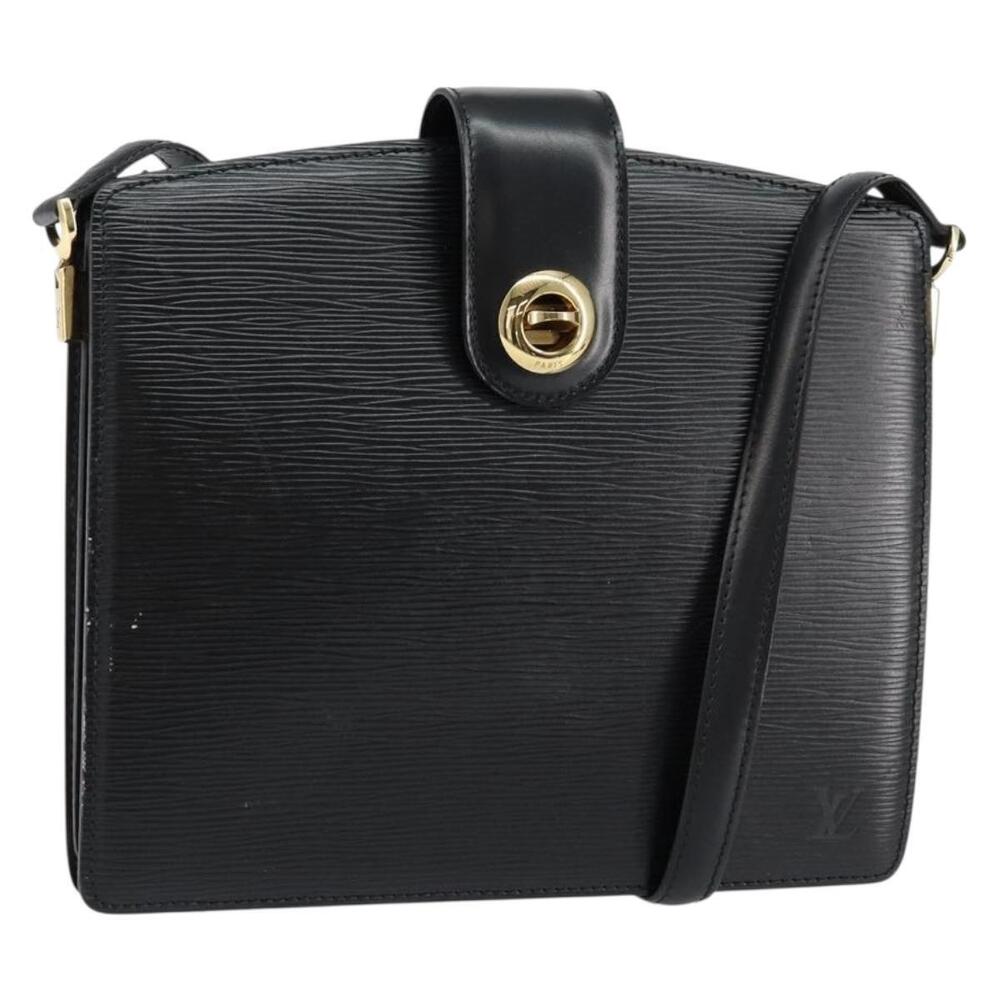 LOUIS VUITTON Epi Capuchin Shoulder Bag Black M52342 LV Auth 153942